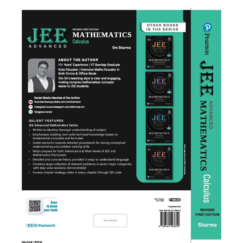 Pearson: Calculus JEE Advanced Book by Om Sharma Sir