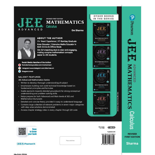 Pearson: Calculus JEE Advanced Book by Om Sharma Sir