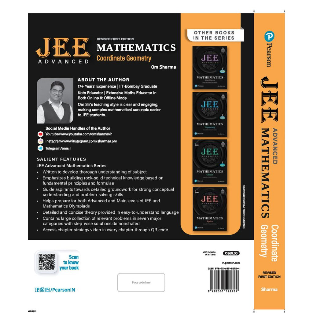 Pearson: Co-Geometry JEE Advanced Book By Om Sharma Sir